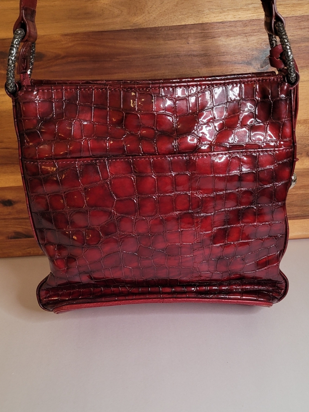 Brighton Croc Embossed Patent Leather Purse - Picture 6 of 13